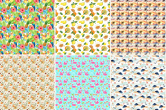 Vibrant Summer Seamless Digital Paper,Floral Fruit Pattern S Product Image 3