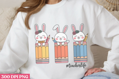 #Teacherlife PNG, Retro Teacher Easter Sub Product Image 3