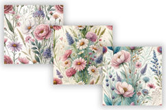 Vintage Wildflowers Seamless Pattern, Botanical Floral Product Image 3