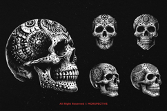10 Bundle Dark Art Sugar Skull Death Skeleton Mexican Bone Product Image 5