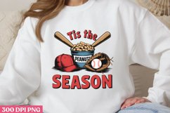 Tis the Peanut Season PNG, Baseball Mama Sublimation PNG Product Image 3
