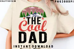 The Cool Dad Png The Cool Dad svg The Cool Dad Shirt Product Image 3