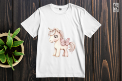 Cute Unicorn Butterfly Clipart Sublimation PNG Product Image 3