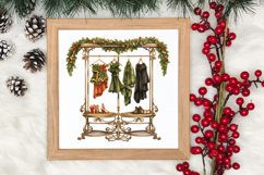 Vintage Christmas Clipart Sublimation, Christmas Clipart Product Image 3