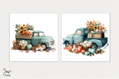 Autumn truck digital paper Product Image 3