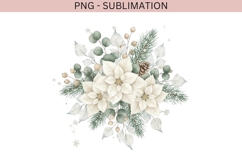 Winter floral wonderland png design for T-shirts Product Image 3