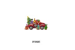 Christmas Gnomes, Christmas gnomes on a truck, Dwarfs Product Image 3