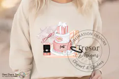 Wedding Cake PNG |Pink Just Married Clipart Sublimation Product Image 4