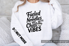 Fueled by Noodles and Chill Vibes Funny Food PNG Design Product Image 1