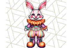 Halloween Bunny Clipart, Cute Bunnies in Costumes PNG Product Image 3