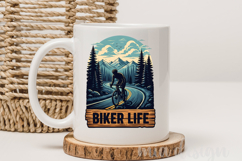 Biker Life PNG, Mountain Road Cycling Sublimation Design Product Image 3