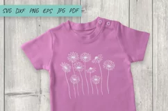 Flower svg, Daisy svg, wildflowers svg, Cute flowers Product Image 4
