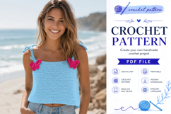 Butterfly Crochet Tank Top Pattern PDF Product Image 4