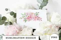 Watercolor Flowers Bouquet png Product Image 3