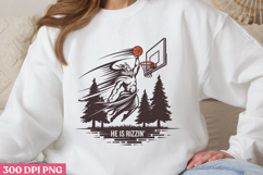 HE IS RIZZIN PNG, Jesus Sublimation PNG Product Image 1