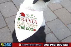 Dear santa don't forget the dog SVG, Christmas Dog SVG Product Image 3