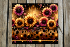 Magic sunflowers | straight skinny tumbler sublimation PL Product Image 3