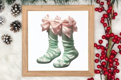 Pastel Christmas Shublimation Clipart, Pastel Christmas Clip Product Image 3