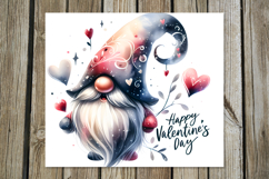 Valentine gnome | 4 watercolor tumbler sublimation designs Product Image 3