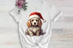 Cute Christmas Dog Sublimation Clipart, Cute Christmas Dog Product Image 3