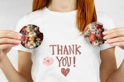 Art Flowers Car Coaster Template, Flowers Coaster PNG Product Image 3