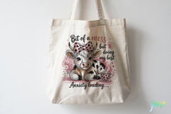 Cute Highland Cow Png Sublimation Product Image 4