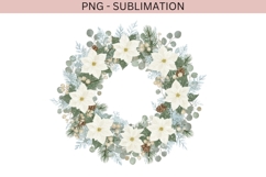 Winter floral wonderland png design for T-shirts Product Image 3