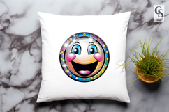 Colorful Smiley Disco Ball Clipart Sublimation PNG Product Image 3