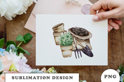 Watercolor Garden sublimation PNG Product Image 3