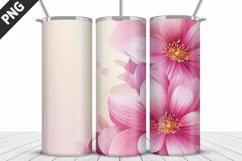 Flowers Tumbler Design | Valentine's Day Tumbler Wrap Product Image 4