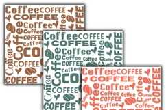 coffee digital papers, Coffee pattern, Coffee background Product Image 2