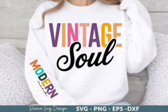 vintage soul Sleeve SVG Designs,Positive quotes Product Image 1