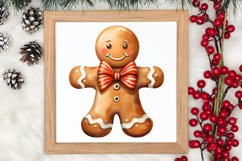 Gingerbread Man Sublimation Clipart, Gingerbread Man Clipart Product Image 3