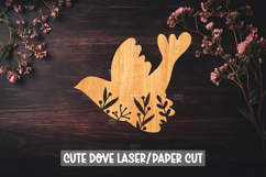 Dove Floral Laser Cut SVG File Product Image 1