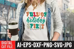 Full Of Holiday Spirit SVG Cut File Product Image 3