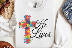 He lives PNG, Easter Sublimation PNG Product Image 3