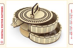 Box Organizer v32 - laser cut file - Glowforge ready SVG Product Image 3