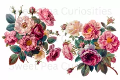 Flowers, Junk Journal, PNG, Clipart, Ephemera, Botanical Product Image 3