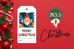 Cartoon Christmas Gnome Gift Tags, Christmas Gift Tag PNG Product Image 3