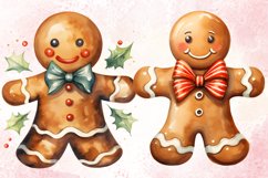Gingerbread Man Sublimation Clipart, Gingerbread Man Clipart Product Image 4