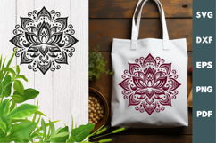 Mandala laser SVG PNG| Lotus Buddha ornament Product Image 3