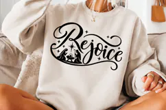 Rejoice Nativity Christmas PNG, Christian Rejoice Manger Sce Product Image 3