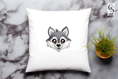 Cute Raccoon Donut Clipart Sublimation PNG Product Image 3