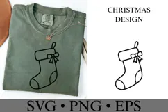 Christmas Sock Svg | Christmas svg | Shirt Svg Product Image 3