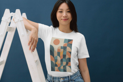 Modern Abstract Geometric Art Embroidery Design Product Image 3