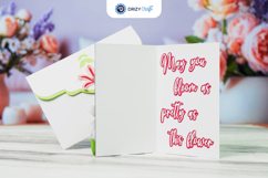 Lily Flower Greeting Card - 3D SVG Product Image 3