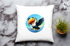 Colorful Toucan Clipart Sublimation PNG Product Image 3