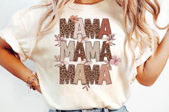 Retro Floral Mama Sublimation, Mother&#039;s Day Png Product Image 3