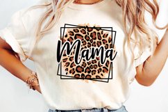 Retro Leopard Mama Sublimation, Mother&#039;s Day Png Product Image 3