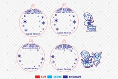 Halloween Christmas Ornament Svg, Merry Christmas Svg Product Image 2